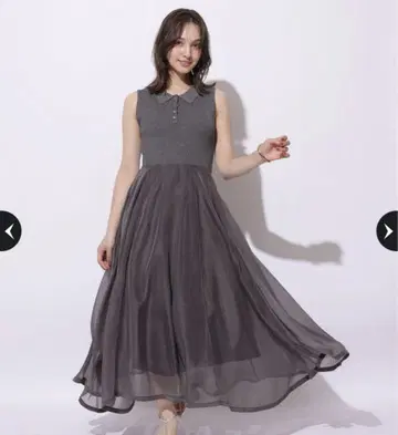 Rirandture 폴로 칼라 도킹 원피스 S 사이즈
