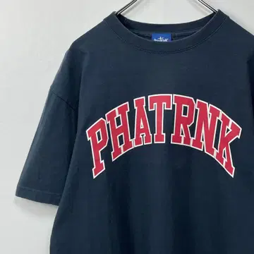 phatrnk 로고 T셔츠 네이비