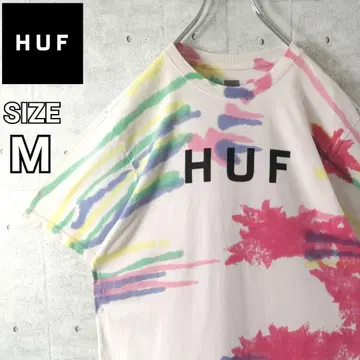[하프] HUF 센터 로고 티셔츠 페인트 M