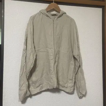 CHICO'S DESIGN 후드 린넨 점퍼