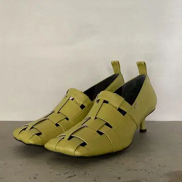 미사용 새상품 LAURENCE 스퀘어토 메쉬 펌프스 (25cm)