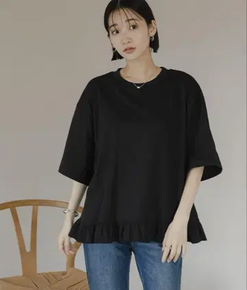 LOWRYS FARM 밑단 프릴 TEE 499875
