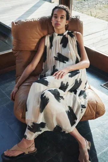 ZARA 자라 ZW COLLECTION 프린트 원피스 S