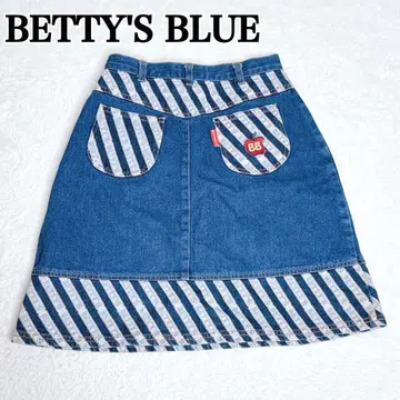 레어 [ BETTY'S BLUE ] 베티즈블루 데님 스커트 애플