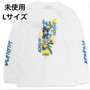 미사용 NARUTO MIW 우치하 사스케 롱 슬리브 롱T