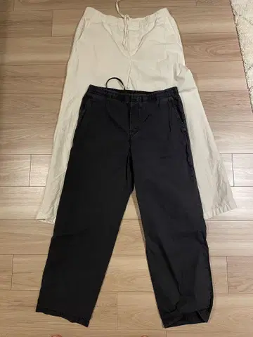 H&M 코튼 치노 팬츠 허리밴딩 묶음 판매