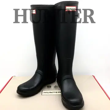 [컨디션 최상] HUNTER 헌터 레인부츠 장화 25cm 블랙