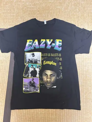 EAZY-E 그래픽 티셔츠 블랙