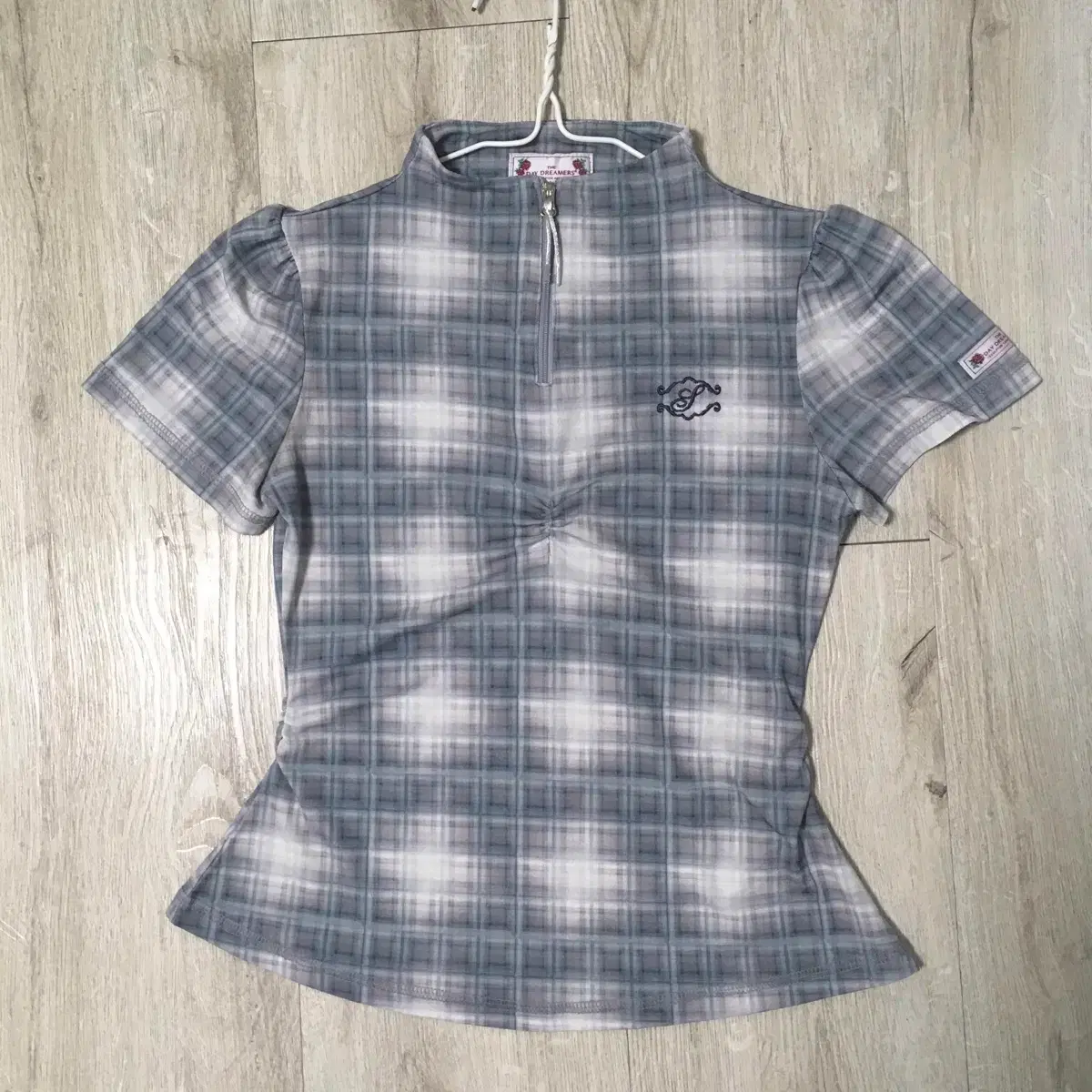 SCULPTOR Geek Half Zip-Up XS SCULPTOR] Geek Half Zip-Up Blue Gray