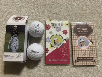 [미사용] 야스다 유카 골프 마커 2종류 SRIXON 골프 볼 세트