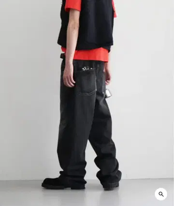 [ Order ] 블랙 데님 팬츠 와이드 배기 청바지 스트레이트