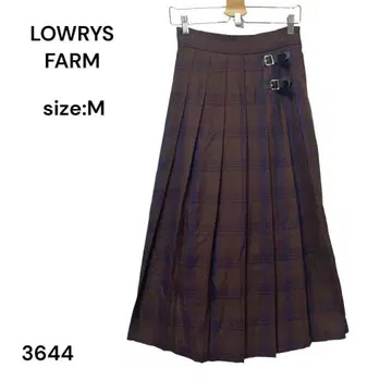 로리즈팜 LOWRYS FARM 스커트 롱 M 체크