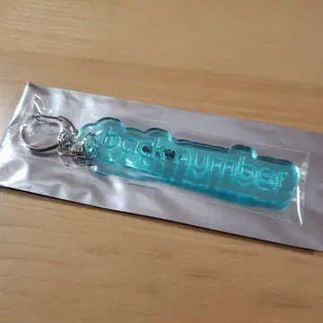 back number 랜덤 PVC 반사 키링
