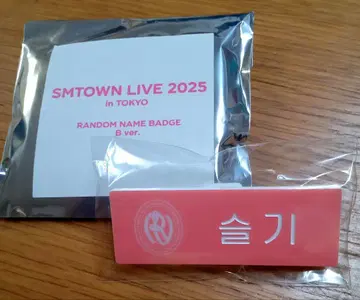 SMTOWN LIVE 2025 네임 배지 Red Velvet 슬기