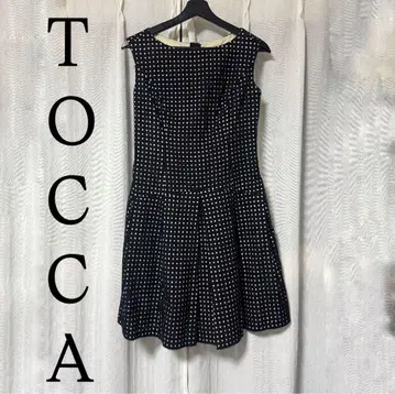 TOCCA 토카 원피스 DICE 드레스 컷워크 슬리브리스 블랙