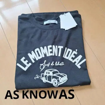 AS KNOW AS plus 차콜 그레이 티셔츠 택 포함 새상품