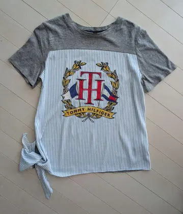 TOMMY HILFIGER XS 반팔 티셔츠 스트라이프