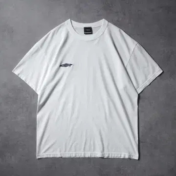 00s UMBRO 자수 로고 원포인트 티셔츠 화이트