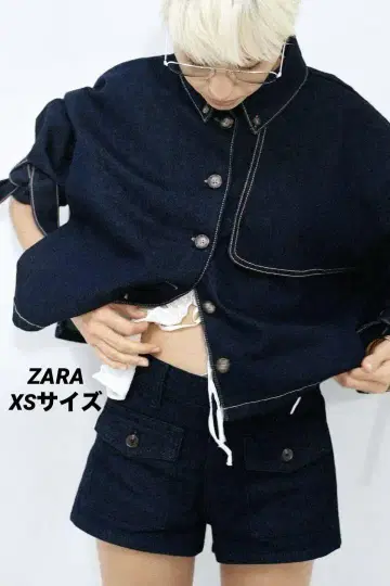 ZARA 자라 TRF 데님 케이프 자켓 XS 완판템