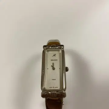 NINA RICCI 수동 와인딩 아날로그 시계 실버