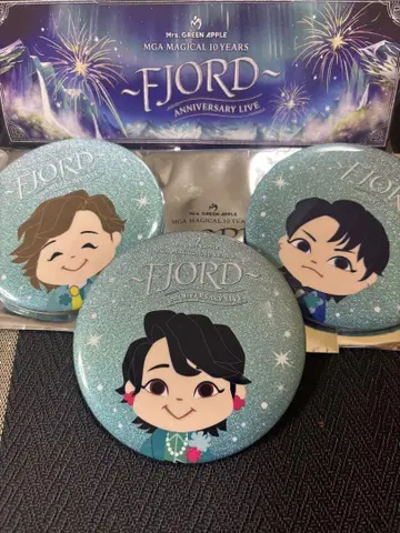 Mrs. GREEN APPLE FJORD 캔뱃지 3인 세트