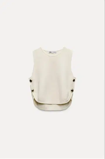 ZARA 아이보리 슬리브리스 상의