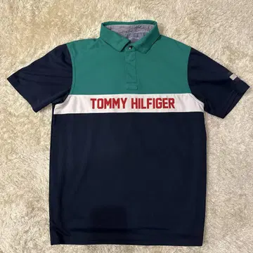 TOMMY HILFIGER 폴로 셔츠 그린/파랑/화이트