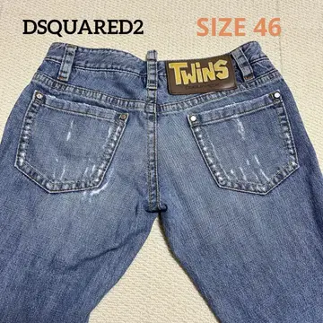 DSQUARED2 데님 빈티지/데미지 가공 Twins 로고 46