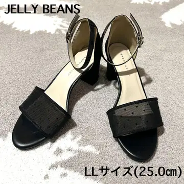 새상품급 JELLY BEANS 도트 스트랩 샌들 LL 25.0cm