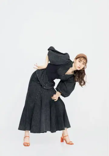 SNIDEL x 신키 유코 x sweet 3 piece set-up
