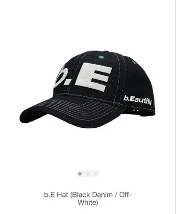 b.Eautiful Hat (Black Denim / Off-White)