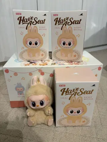 [정품] POP MART Have A Seat LABUBU 봉제 인형