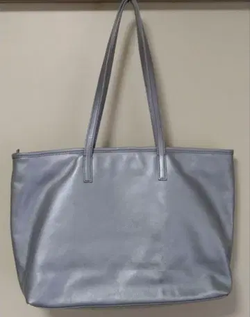 소가죽 실버 토트