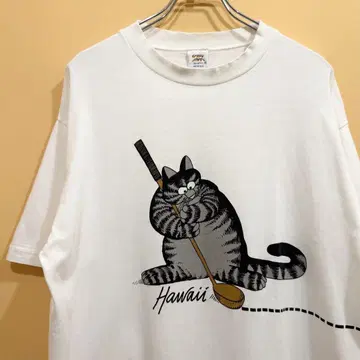 크리반 캣 반팔 티셔츠 90s USA 빈티지 M