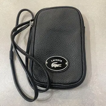 LACOSTE 블랙 스마트폰 숄더백
