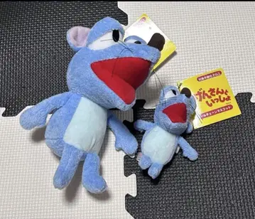 오겡상과 함께 쥐 봉제 인형 볼체인 마스코트 새상품 2점