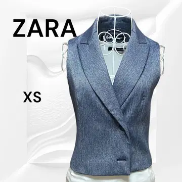 ZARA 자라 테일러드 베스트 숏 기장 오피스 캐주얼 깔끔 XS