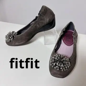 fitfit 웨지솔 비쥬 펌프스 23.0 스웨이드 일본제