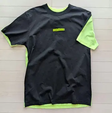 MARCELO BURLON VISIONES 티셔츠 S 블랙/라임
