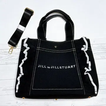 JILL by JILL STUART 프릴 토트백 블랙 질