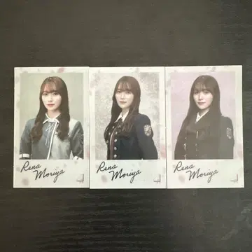 사쿠라자카46 모리야 레이나 랜덤 클리어 스티커 3종 세트