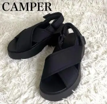 [최종] 캠퍼 CAMPER THASHA 타샤 통굽 샌들 블랙