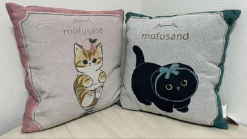 mofusand 고블랑 직조 쿠션 2종 세트