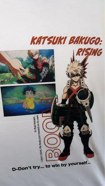 KATSUKI BAKUGO: RISING 티셔츠 XL