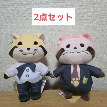 너구리 카루카루단 BIG 봉제 인형 1 코미컬 아카카루 세트
