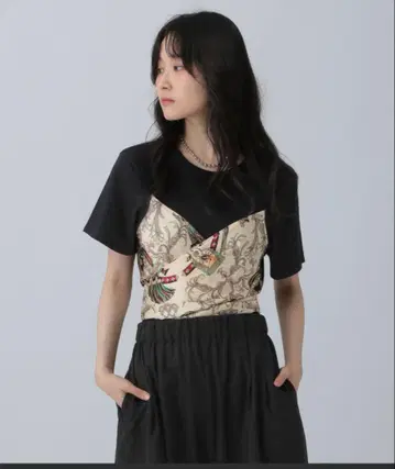 스카프 뷔스티에풍 풀오버