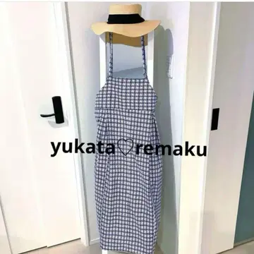 네마키 리메이크 유카타 리메이크 기모노 리메이크 멜빵 스커트