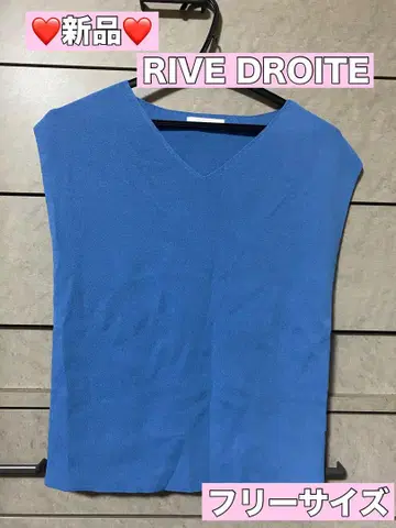 새상품 RIVE DROITE V넥 슬리브리스 상의 [F]