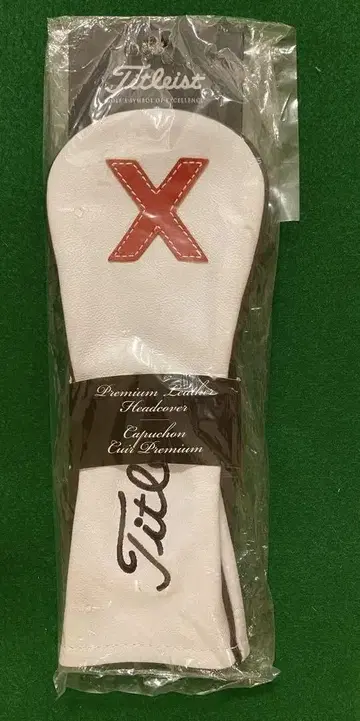 [새상품] Titleist 프리미엄 가죽 골프헤드커버 유틸리티용