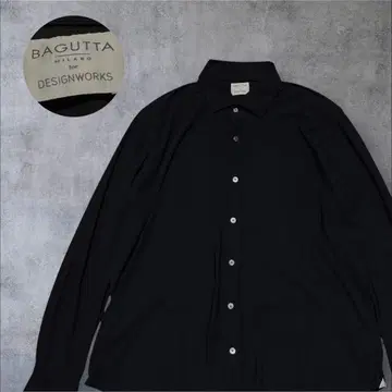 [ 별주 ] BAGUTTA EXCLUSIVE 스트레치 셔츠 블랙 L